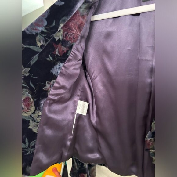 Giorgio Armani Floral Viscose Silk Blend Single Button Blazer - Riverdale - Picture 4 of 6